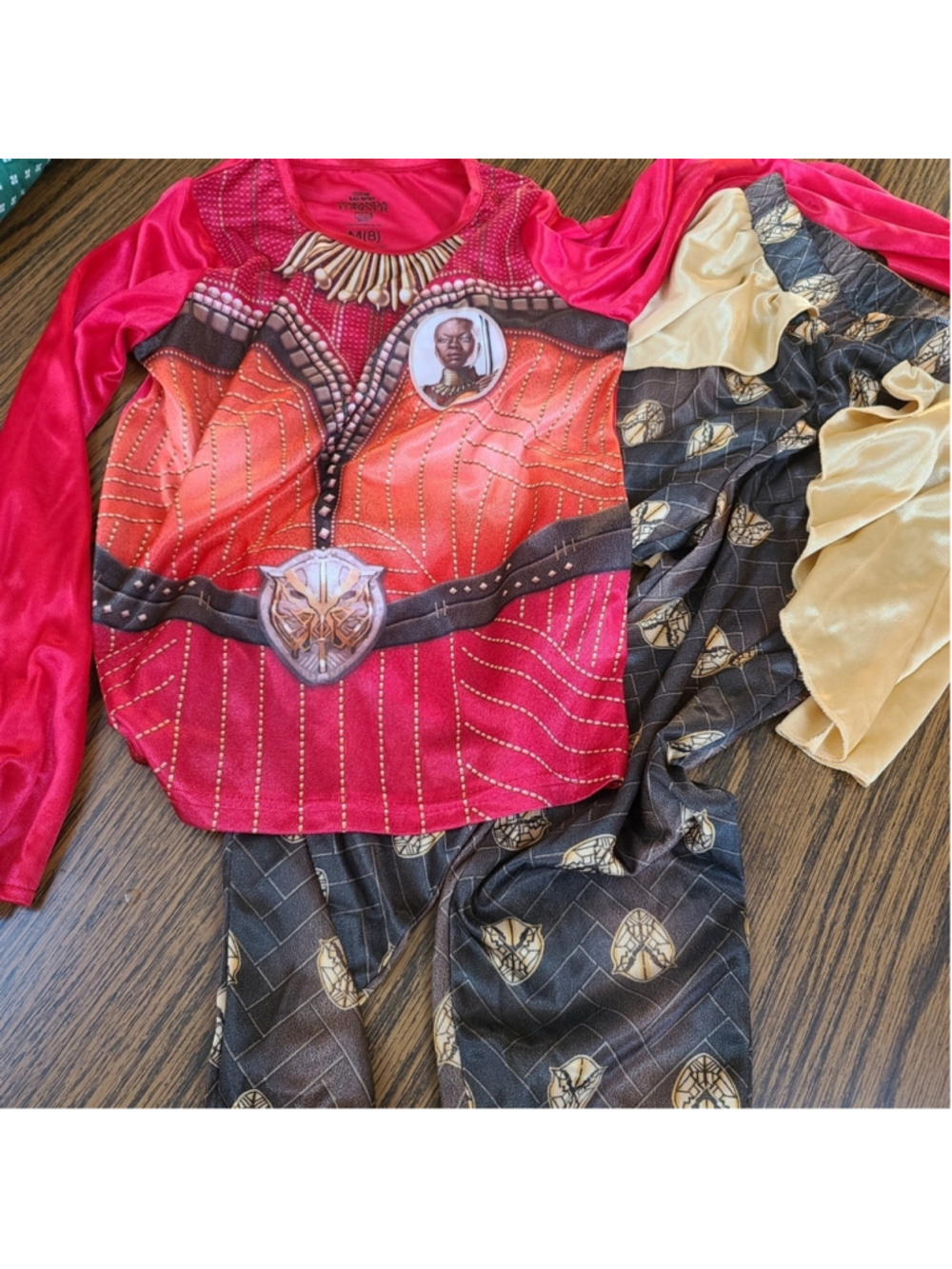 NWT Marvel Wakanda Forever Okoye Costume Pajama Set Size 4/5 - Picture 10 of 11